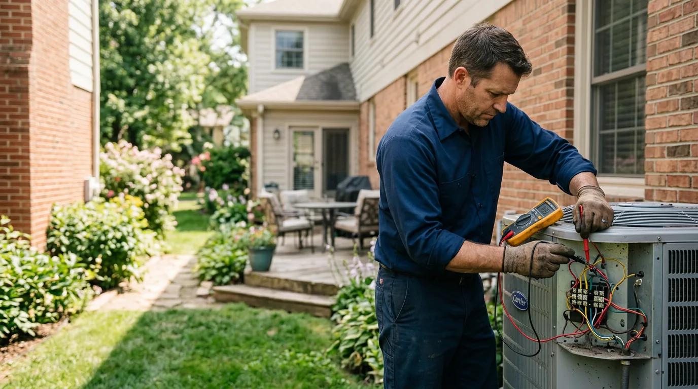 HVAC technician working near Happy Camp, CA